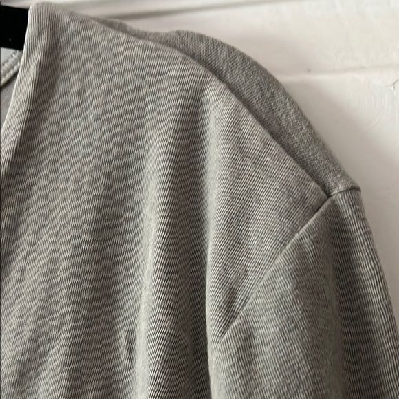 James Perse Gray Ruched V-Neck Sundress - Picture 7 of 12